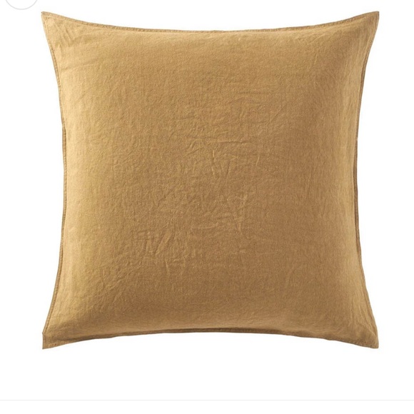 Yves Delorme Bronze Linen Queen Duvet and 2 Euro Shams - Picture 2 of 8